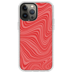 Psychedelic  Red Swirl iPhone Case