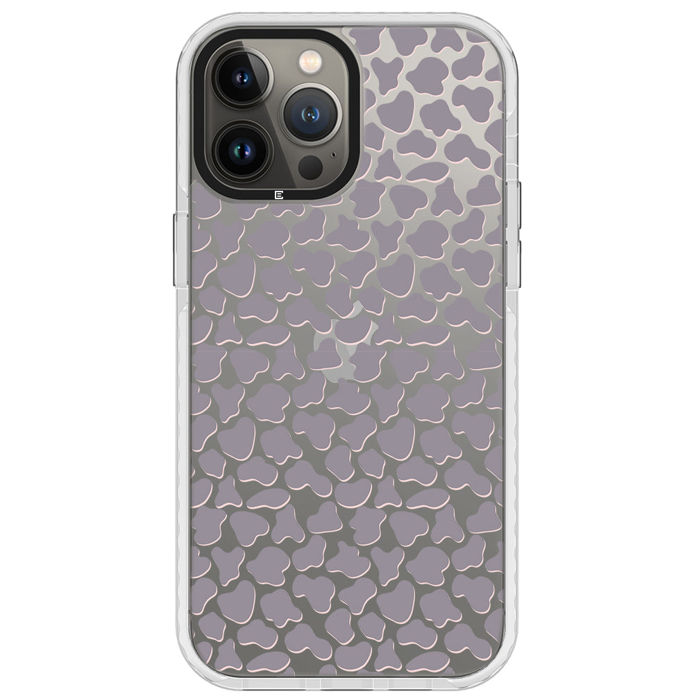 Gray Cow Print Phone Case