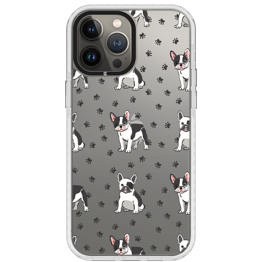 Frenchies Paws Collage Impact iPhone Case