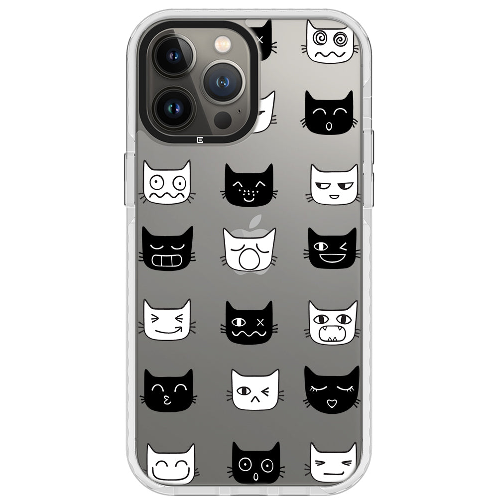 Cat Faces Impact iPhone Case