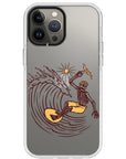 Surfing Skeleton Impact iPhone Case