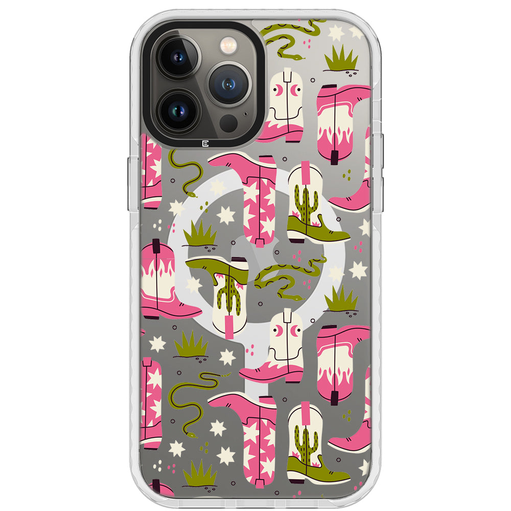 Pink Cowboy Boots Phone Case