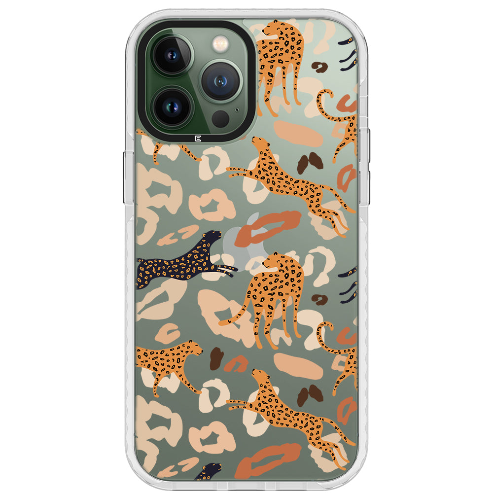 Abstract Leopard Impact iPhone Case