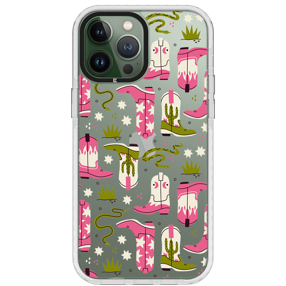 Pink Cowboy Boots Phone Case