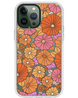 Retro Flowers Impact iPhone Case