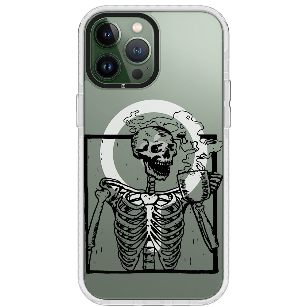 Coffee Skeleton Impact iPhone Case