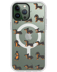 Baby Dachshund Collage Impact iPhone Case