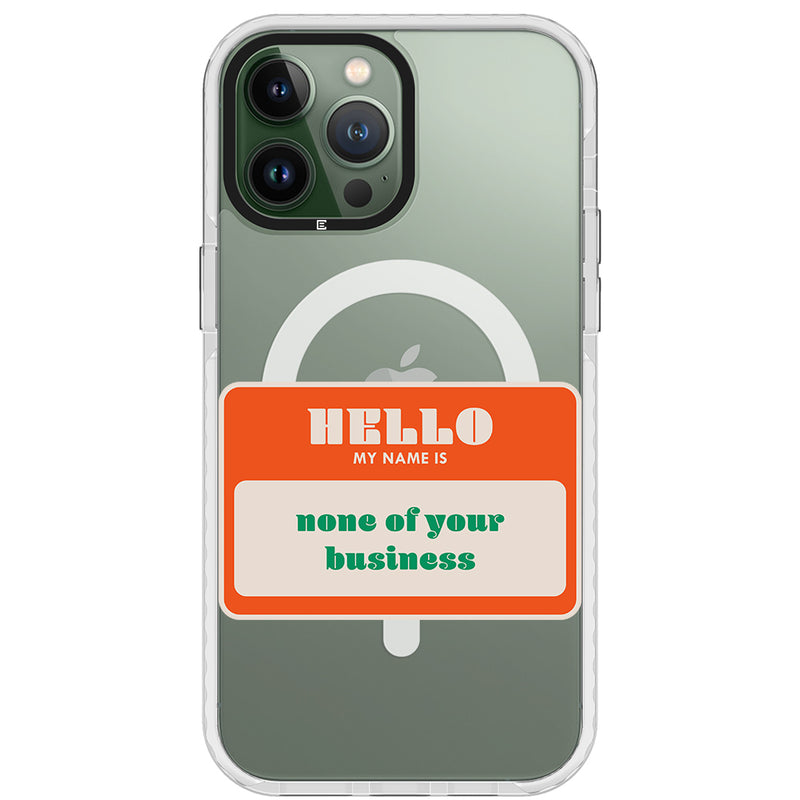 Name Tag Impact iPhone Case