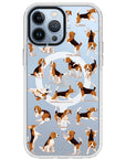 Beagle Hearts Impact iPhone Case