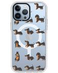 Baby Dachshund Collage Impact iPhone Case