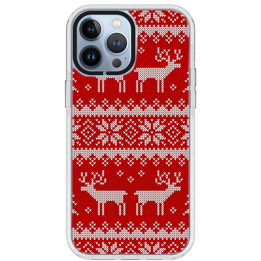 Ugly Sweater Red White Impact iPhone Case