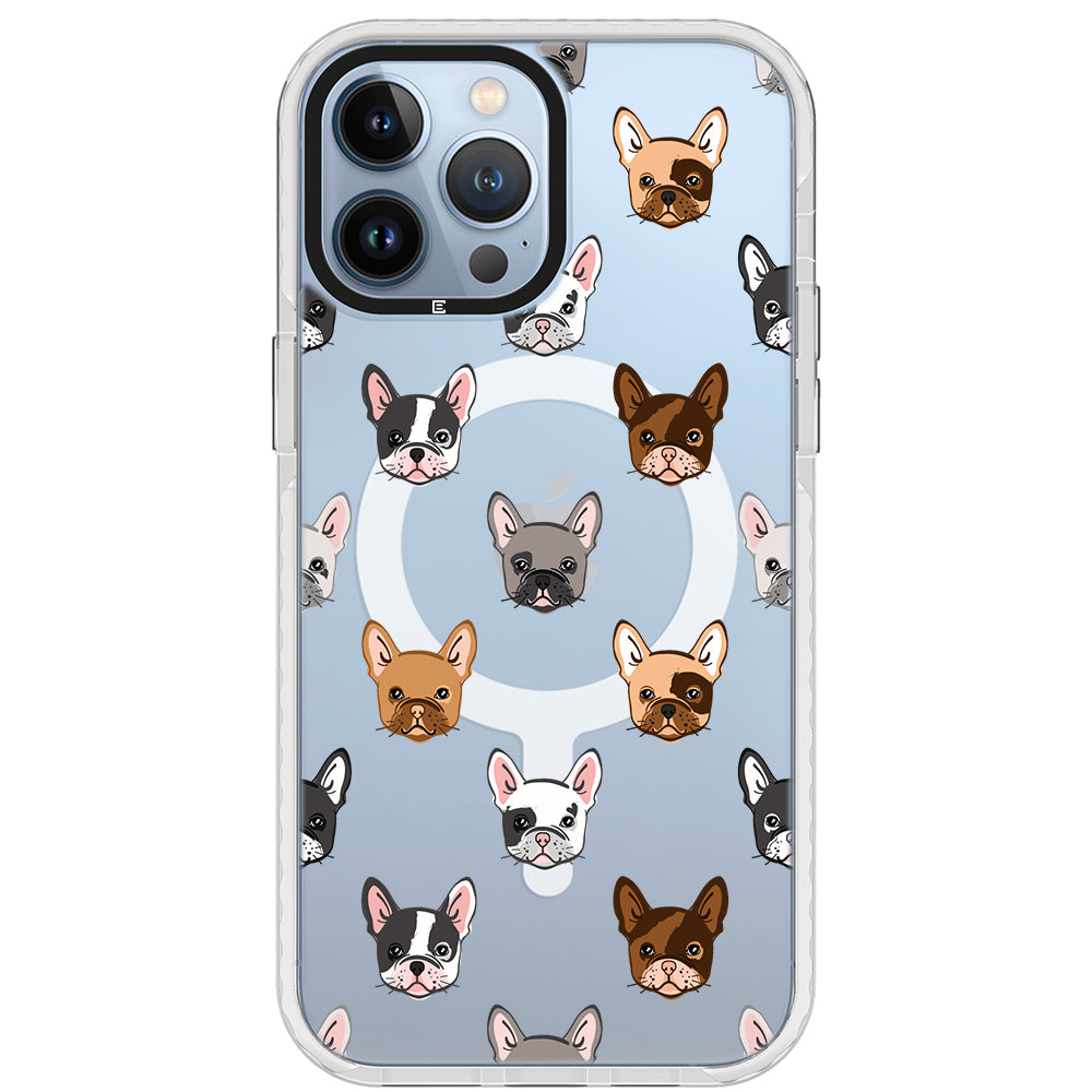 Frenchie Faces Impact iPhone Case