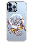 Surfing Skeleton Impact iPhone Case