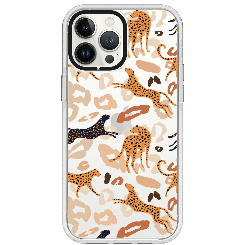 Abstract Leopard Impact iPhone Case