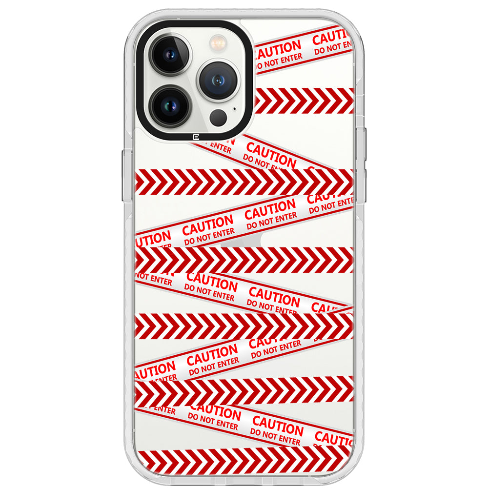 Caution Impact iPhone Case