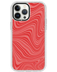 Psychedelic  Red Swirl iPhone Case