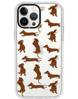 Baby Dachshund Collage Impact iPhone Case