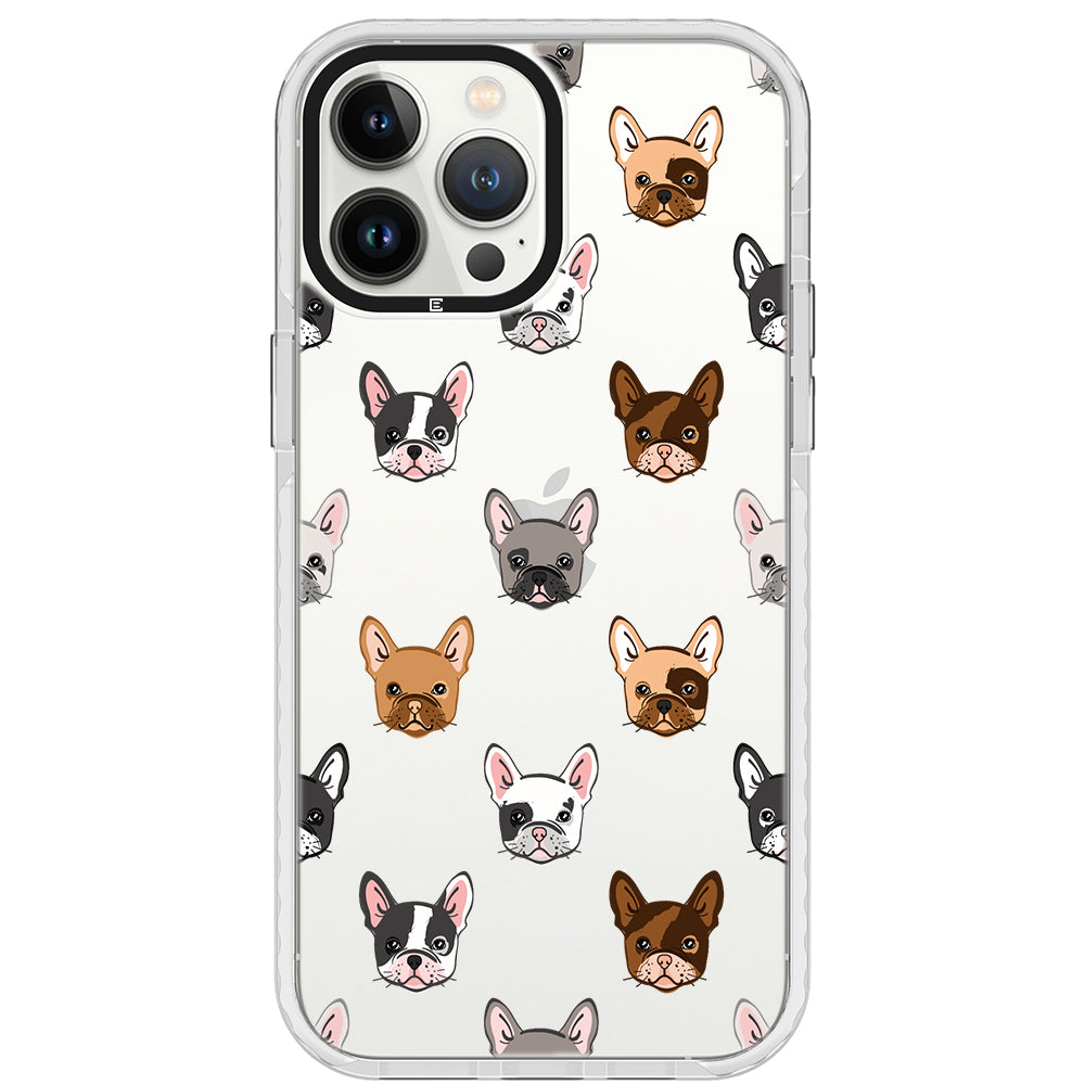 Frenchie Faces Impact iPhone Case