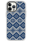 Ugly Sweater Blue White Impact iPhone Case