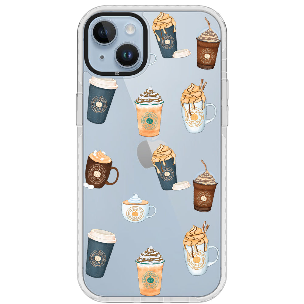 Pumpkin Spice Latte Collage iPhone Case