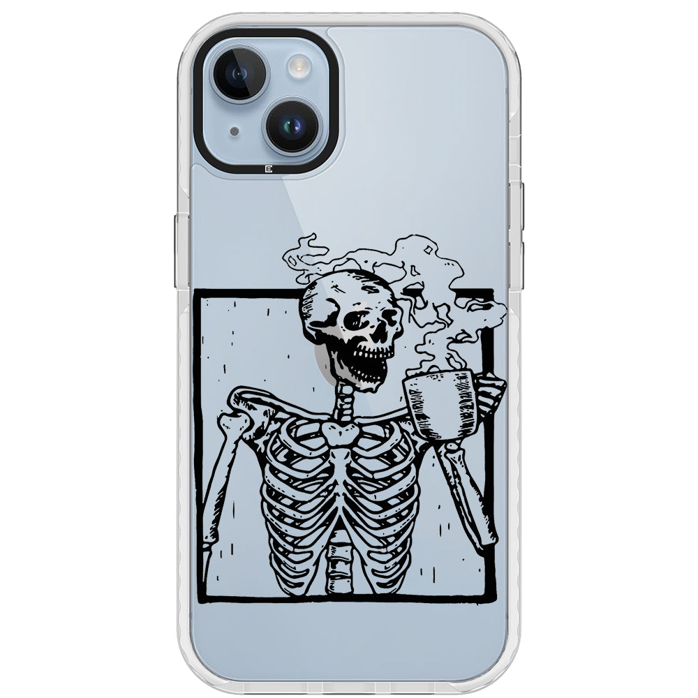 Coffee Skeleton Impact iPhone Case