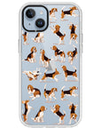 Beagle Hearts Impact iPhone Case