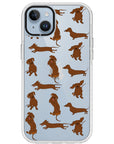 Baby Dachshund Collage Impact iPhone Case