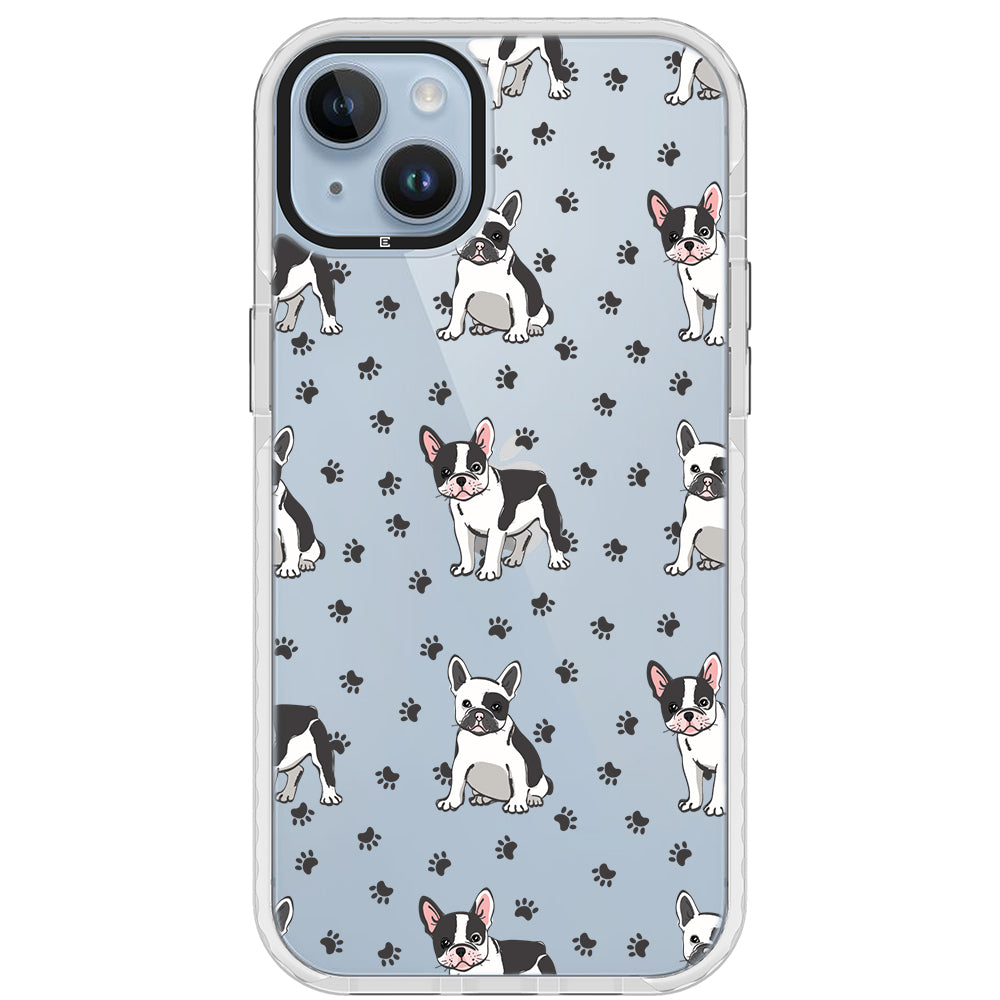 Frenchies Paws Collage Impact iPhone Case