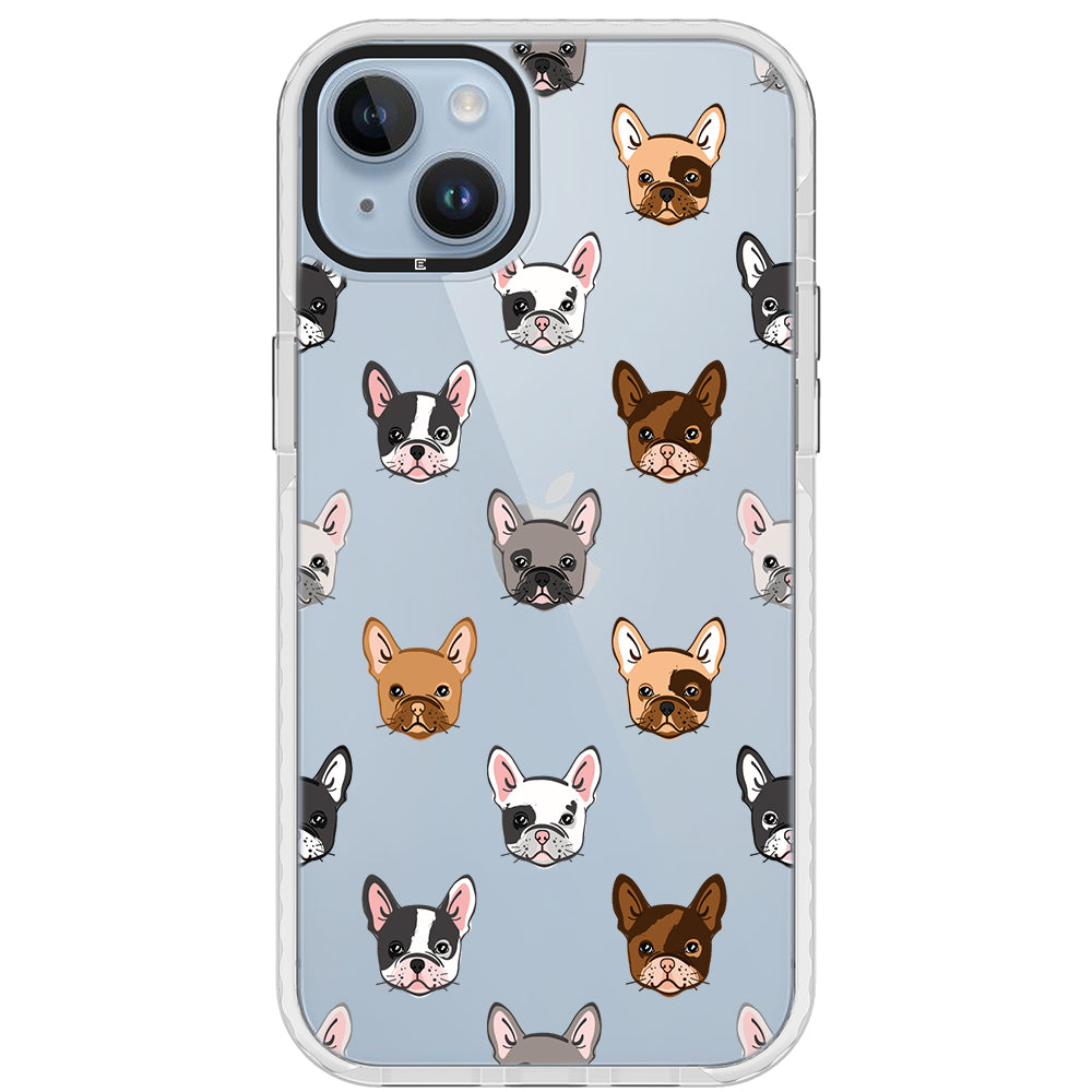 Frenchie Faces Impact iPhone Case