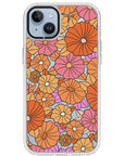 Retro Flowers Impact iPhone Case