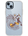 Surfing Skeleton Impact iPhone Case