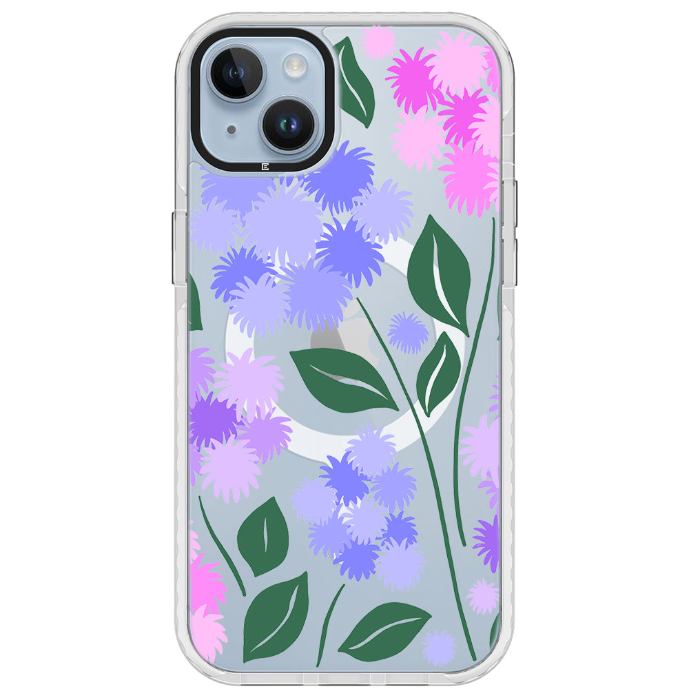 Ageratum Floral Impact iPhone Case