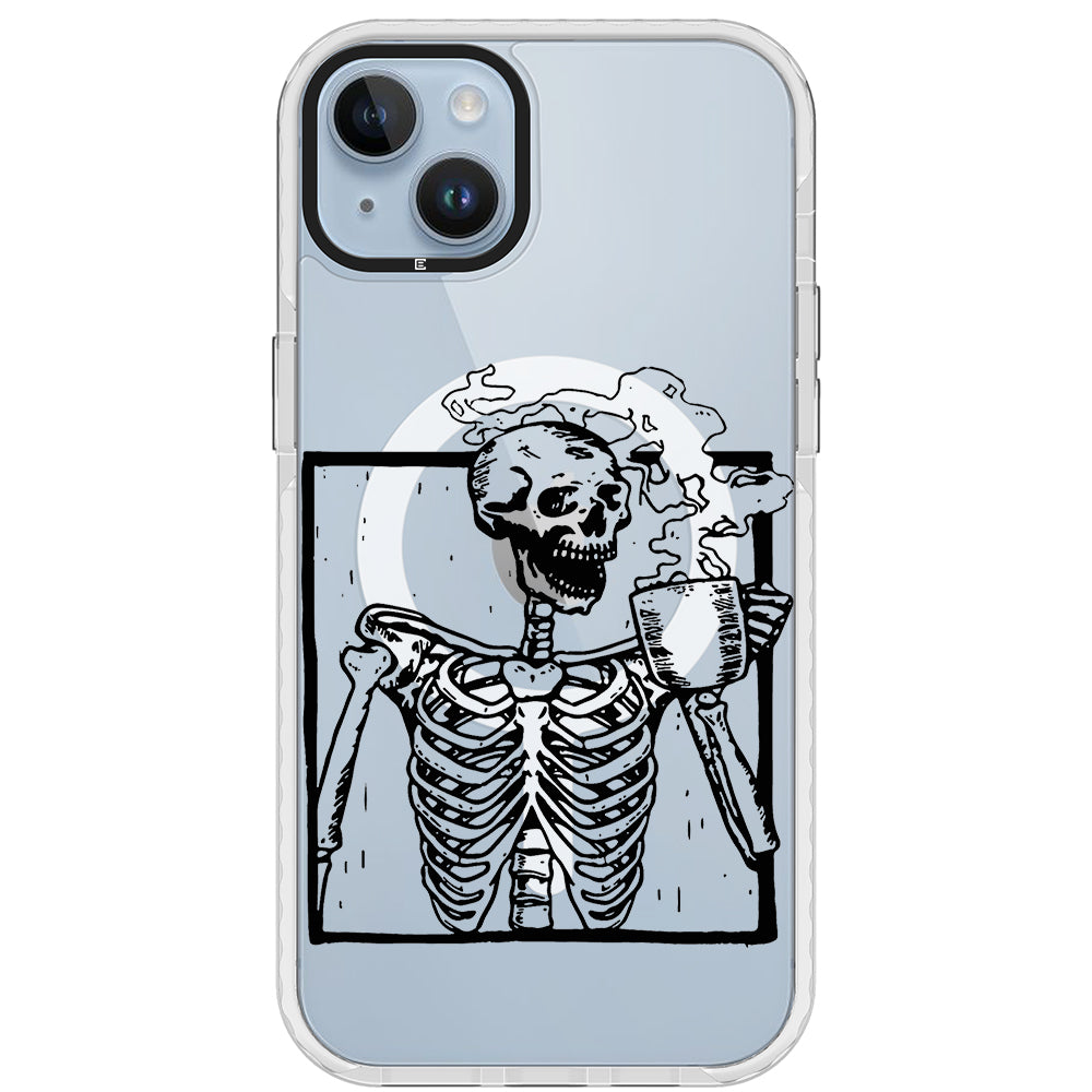 Coffee Skeleton Impact iPhone Case