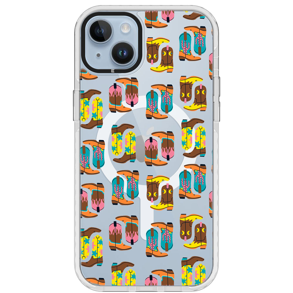 Cowboy Boots Collage iPhone Case