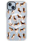 Beagle Hearts Impact iPhone Case