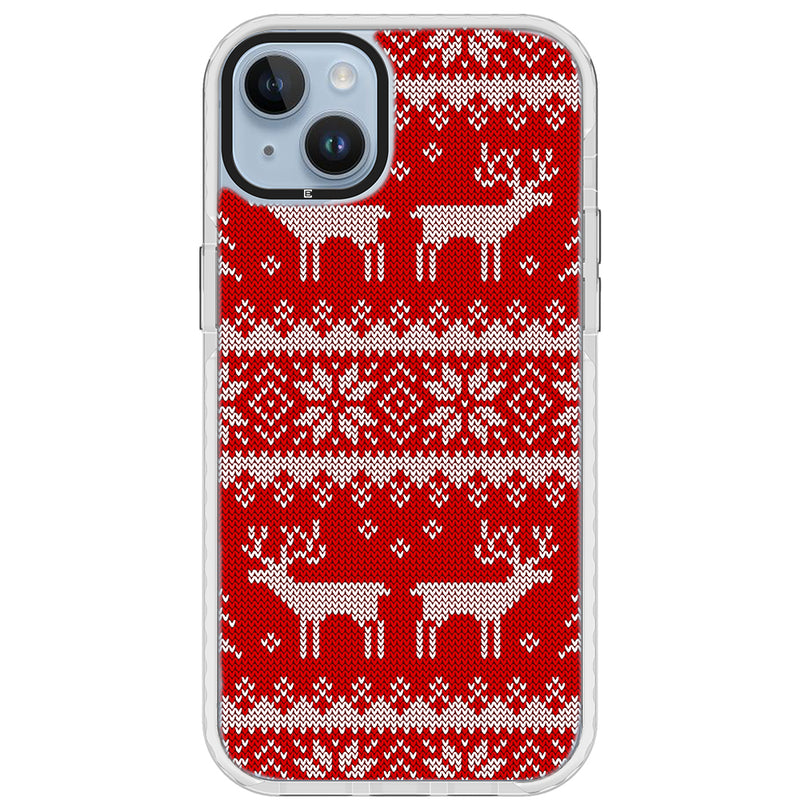 Ugly Sweater Red White Impact iPhone Case