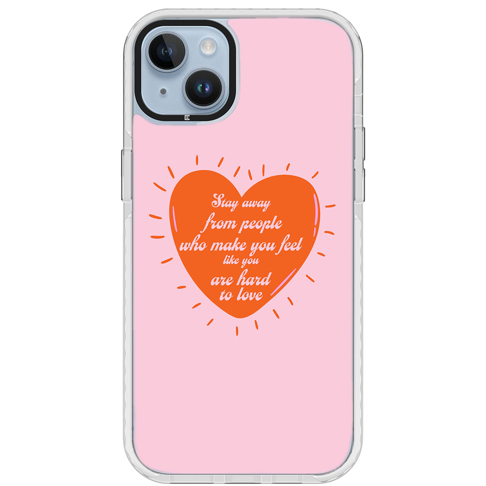 Stay Away Quote Impact iPhone Case