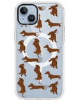 Baby Dachshund Collage Impact iPhone Case