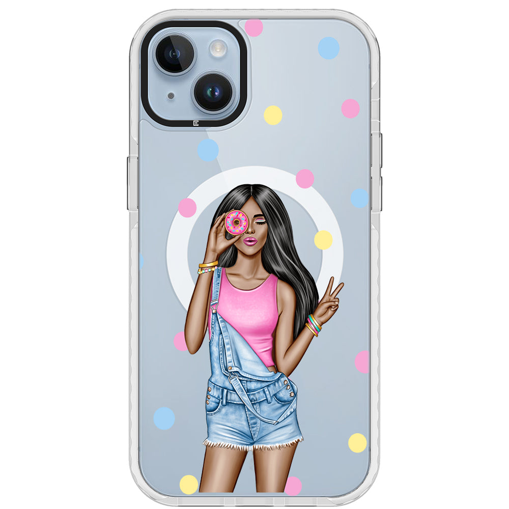 Donut Girl iPhone Case