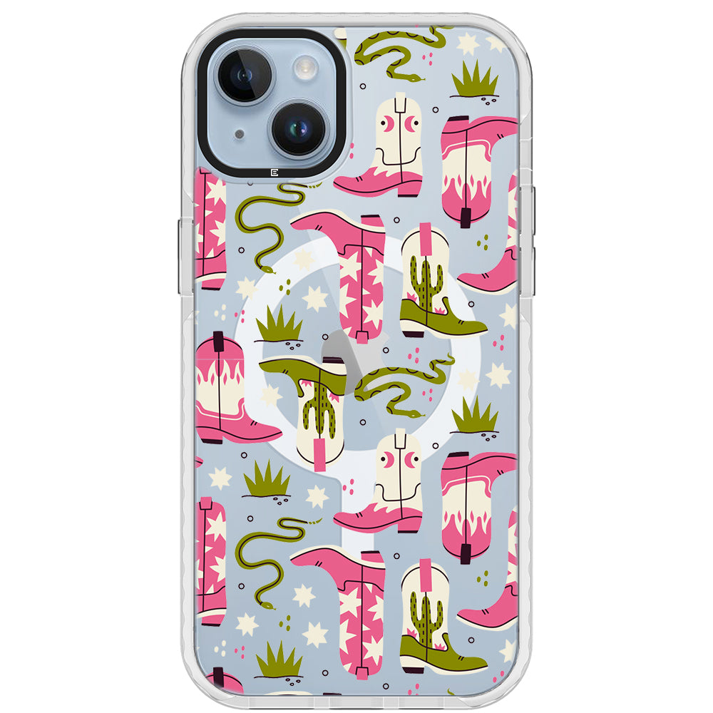 Pink Cowboy Boots Phone Case