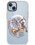 Surfing Skeleton Impact iPhone Case