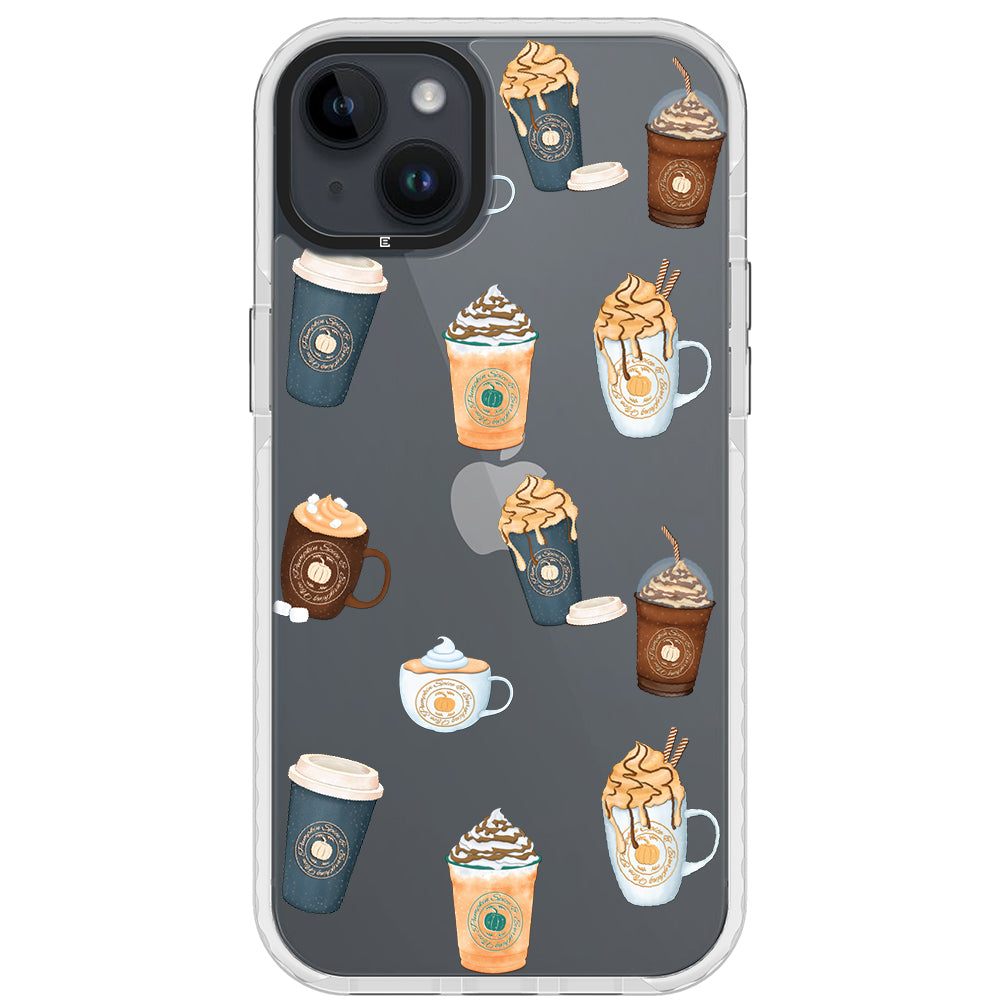 Pumpkin Spice Latte Collage iPhone Case