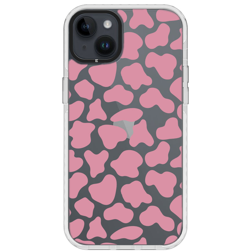 Pink Cow Print Pattern iPhone Case