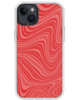 Psychedelic  Red Swirl iPhone Case