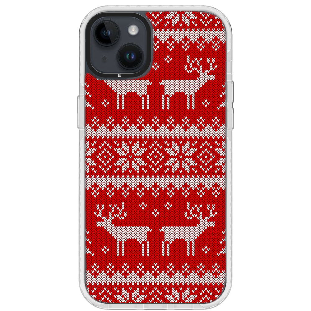 Ugly Sweater Red White Impact iPhone Case