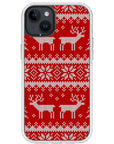 Ugly Sweater Red White Impact iPhone Case