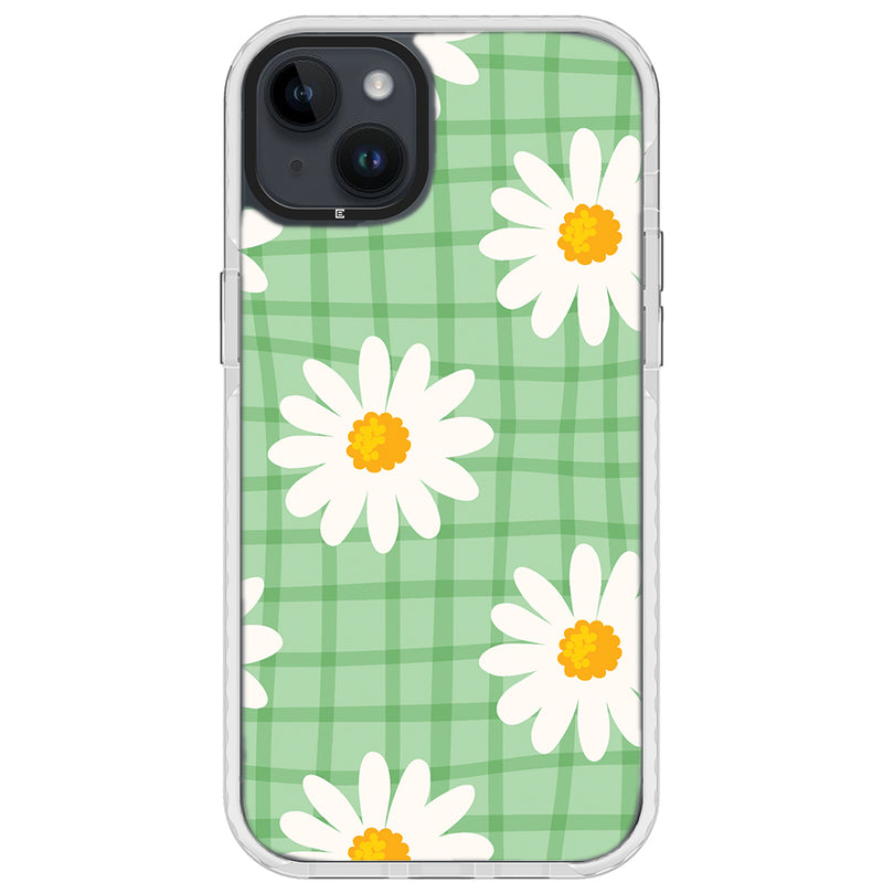 Checkered Daisy Impact iPhone Case