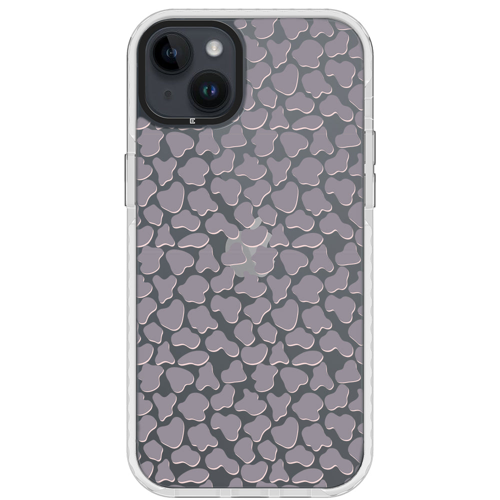 Gray Cow Print Phone Case