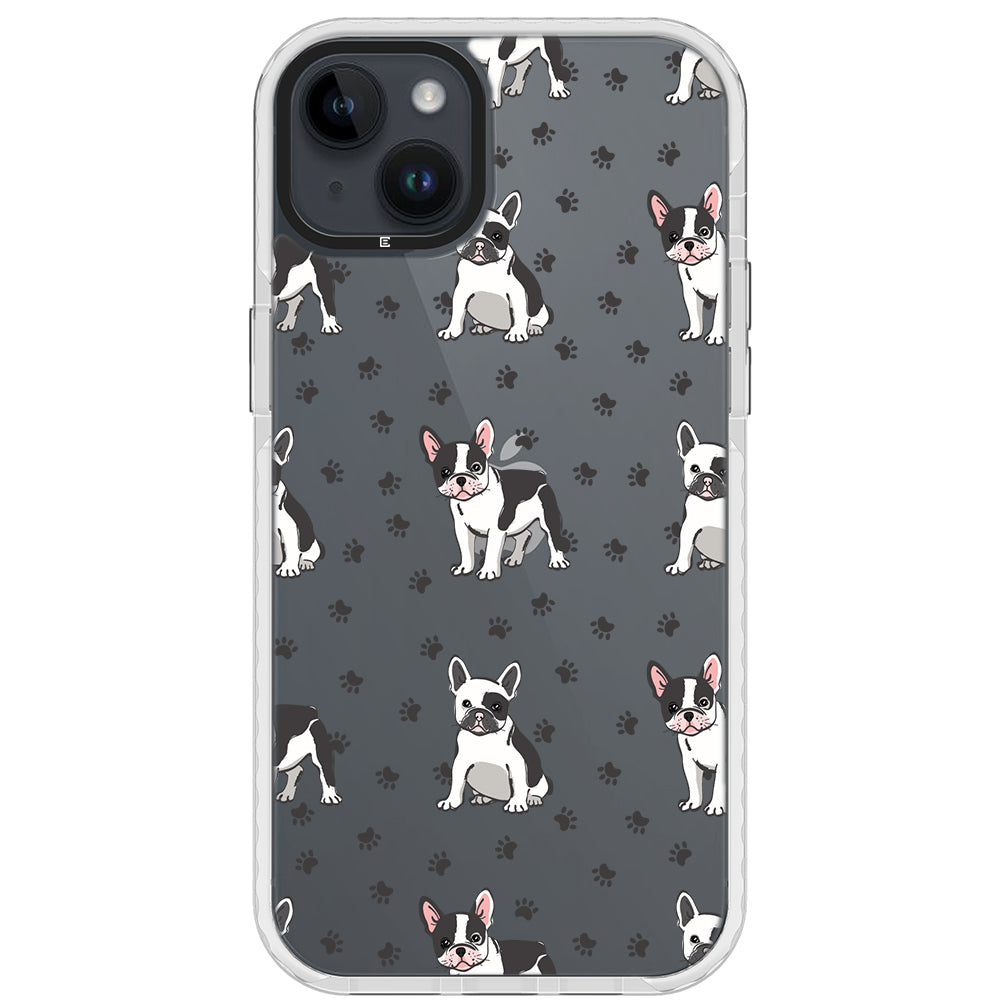 Frenchies Paws Collage Impact iPhone Case