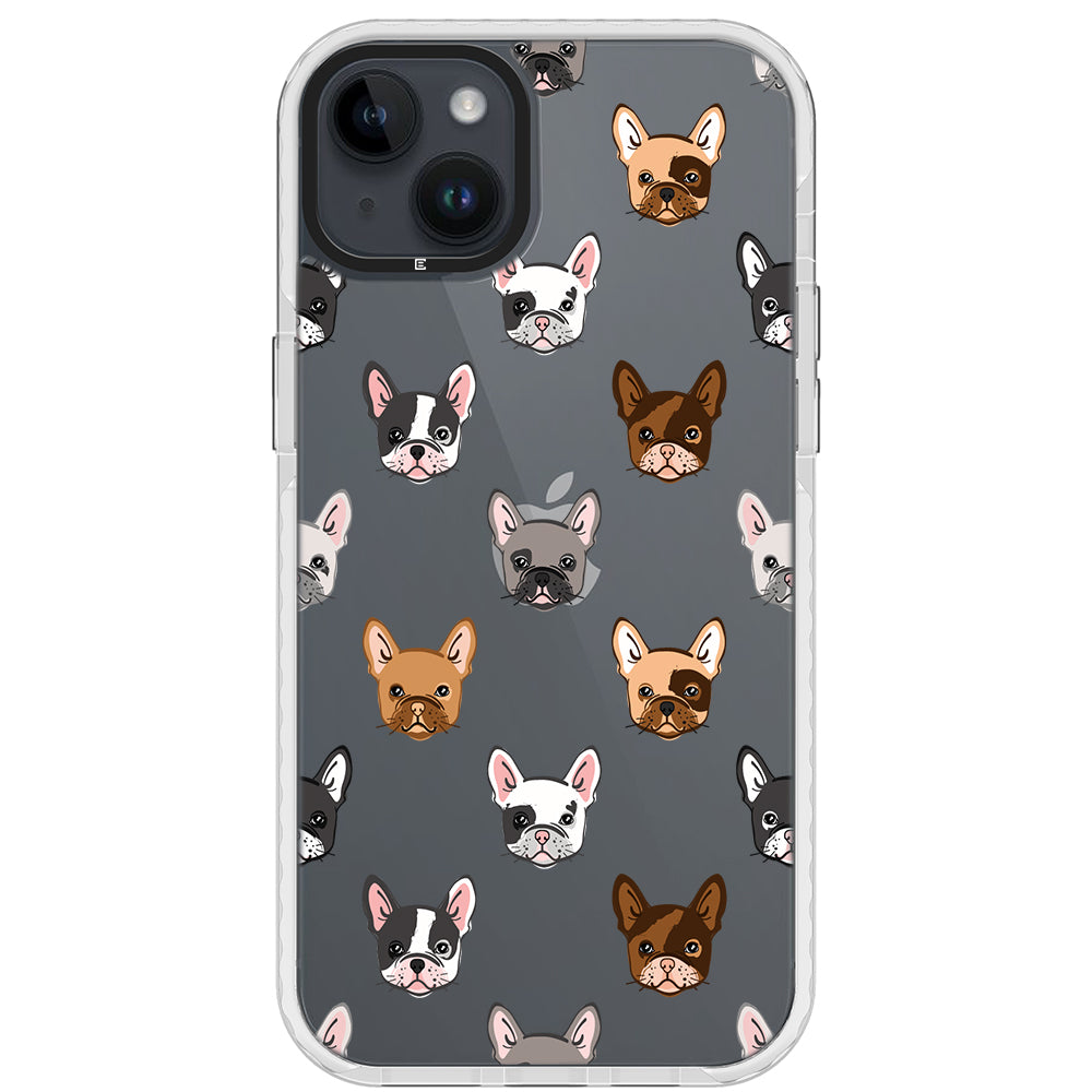 Frenchie Faces Impact iPhone Case